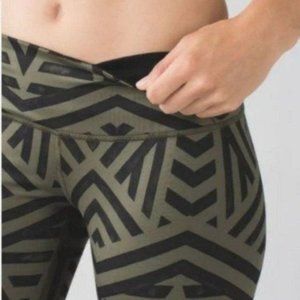 Lululemon Wunder Under Crop II Leggings Full On Luxtreme Chevron Shuffle Fatigue